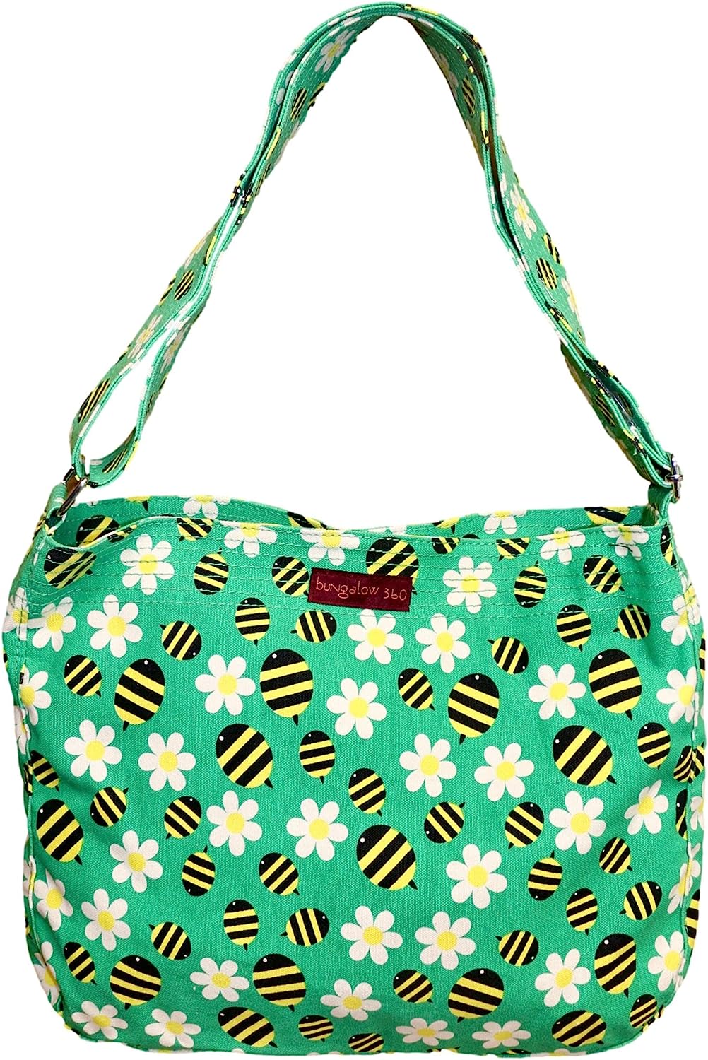 Cheetah Print Bumble Bee Crossbody Bag