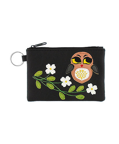 Amazon.com: PEONY SUPREME Luxury Black Quilted Leather Coin Purse Card Holder  Wallet Credit Small Compact Business with Keyring Gift for Women Girl :  Clothing, Shoes & Jewelry